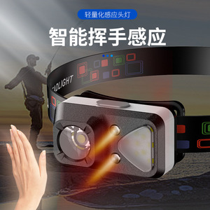 Lampe frontale LED rechargeable 3W, batterie 18650, étanche, pour camping, pêche, travail en extérieur - Product Image 4