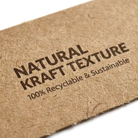 Autocollants adhésifs en papier kraft carrés personnalisés, écologiques, impression CMYK/couleur, étiquettes d'emballage découpées avec précision