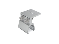 Pince de fixation solaire photovoltaïque non-pénétrante en aluminium pour toiture à joint debout, résistante aux vents forts, pour support de toiture en acier coloré ou tuiles métalliques