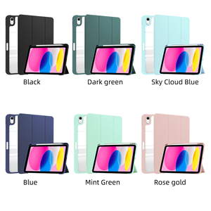 Étui intelligent Smart Folio avec dos en acrylique entièrement transparent, protection antichoc pour <span class=keywords><strong>iPad</strong></span> 11 pouces 2025 - Product Image 2
