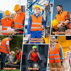 Chaleco de Seguridad Reflectante Amarillo Personalizado con Impresión, para Regalos de Agradecimiento al Personal y Marca Corporativa - Product Image 6