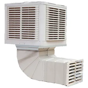 Ar condicionado industrial refrigerador de ar evaporativo grande para deserto e água, corpo de plástico 18000m3/h