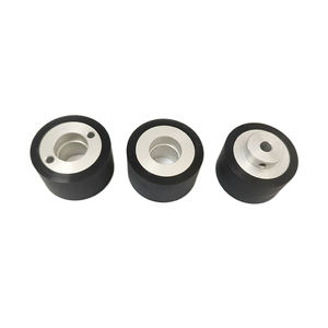 Roues à rouleaux industrielles en plastique/PU/caoutchouc, roue motrice en aluminium et polyuréthane avec roulement, options de tailles personnalisées, fabricant OEM - Product Image 4