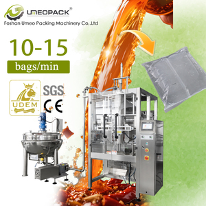 Machine d'emballage entièrement automatique pour la scellage de sachets de liquides chauds (boissons, sauces chili, mayonnaise, vinaigrettes) et de détergents - Product Image 1