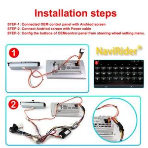 OEM Style Car Radio Panel for Peugeot 407 2004 - 2011 After Market Car Video GPS Stereo Player Steering Wheel <b>Control</b> Panel - Product Image 6