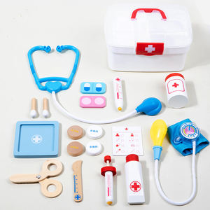 Kit médical <span class=keywords><strong>en</strong></span> gros pour jeu de rôle, ensemble de jeu drôle pour enfants, jouets éducatifs intelligents <span class=keywords><strong>en</strong></span> bois écologiques à thème de dessin animé - Product Image 4