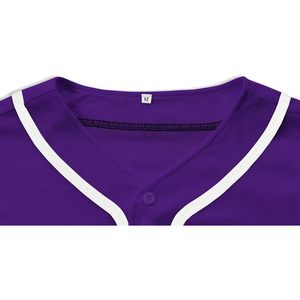 Blank Baseball Jersey For Men Softball Shirt S 4xl Breathable Lightweight Mesh Plain <b>Button</b> Down Short Sleeve - Product Image 2