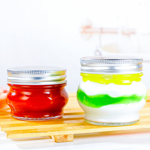 High-end Big Belly <strong>Mason</strong> <strong>Jar</strong> 100ml 200ml 280ml 300ml 500ml 730ml Cylindrical <strong>Transparent</strong> Glass Aluminum Seal Lid - Product Image 5