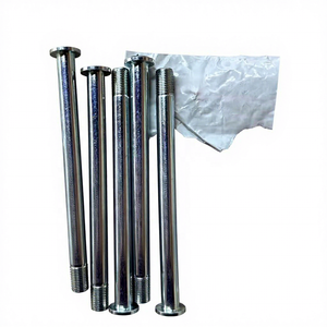 Pièces de réparation en métal pour moto : Axe central avec écrou pour axe de roue arrière / bras oscillant - Product Image 2