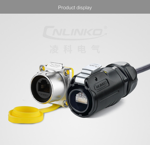 Cnlinko không thấm nước IP68 Cáp <span class=keywords><strong>Ethernet</strong></span> RJ45 nối ổ cắm cho lan hệ thống mạng - Product Image 6