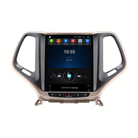 Autoradio vertical Android 13 Tesla 10,4 pouces pour Jeep Cherokee 2016-2020, CarPlay sans fil, GPS, DSP, 8 cœurs, 4+64 Go