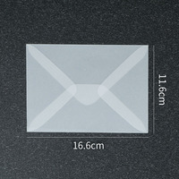 Anpassbarer transparenter Transparentpapier-Umschlag aufkleber versand bereit Einladungs-und Grußkarten verpackung mit Logo