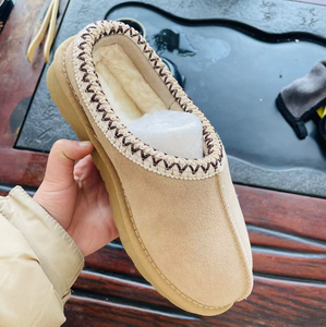 Les Nouvelles Pantoufles Décontractées d'Hiver en Laine Plate avec Bande Élastique - Product Image 4