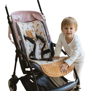 Forro de <span class=keywords><strong>asiento</strong></span> de <span class=keywords><strong>silla</strong></span> alta de bebé de tela transpirable de algodón cálido grueso cubierta de almohadilla de cochecito accesorios protectores de <span class=keywords><strong>coche</strong></span> - Product Image 1