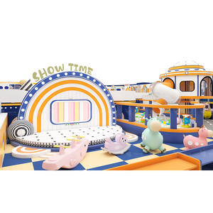 상업용 놀이터 어린이 소프트 놀이 장비 판매용 큰 슬라이드가있는 실내 놀이터 - Product Image 5