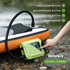 Bomba de Aire Inteligente Recargable de Doble Etapa con Apagado Automático para Tablas de Paddle <span class=keywords><strong>Surf</strong></span>, Kitesurf, Tiendas de Campaña y Colchones Inflables - Product Image 5