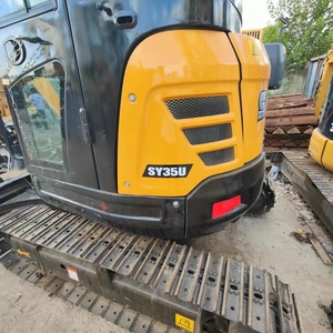 Mini-excavatrice d'occasion de 3,5 tonnes, excavatrice hydraulique compacte à queue zéro pour la construction, l'agriculture, l'aménagement paysager, type SY35U, best-seller - Product Image 5