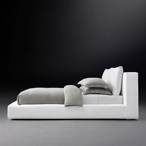 Мягкая кровать на платформе RH CLOUD, мягкая, регулируемая, регулируемая, для изголовья, из ткани, роскошная, для спальни с кроватью размера «King-Size» - Product Image 3