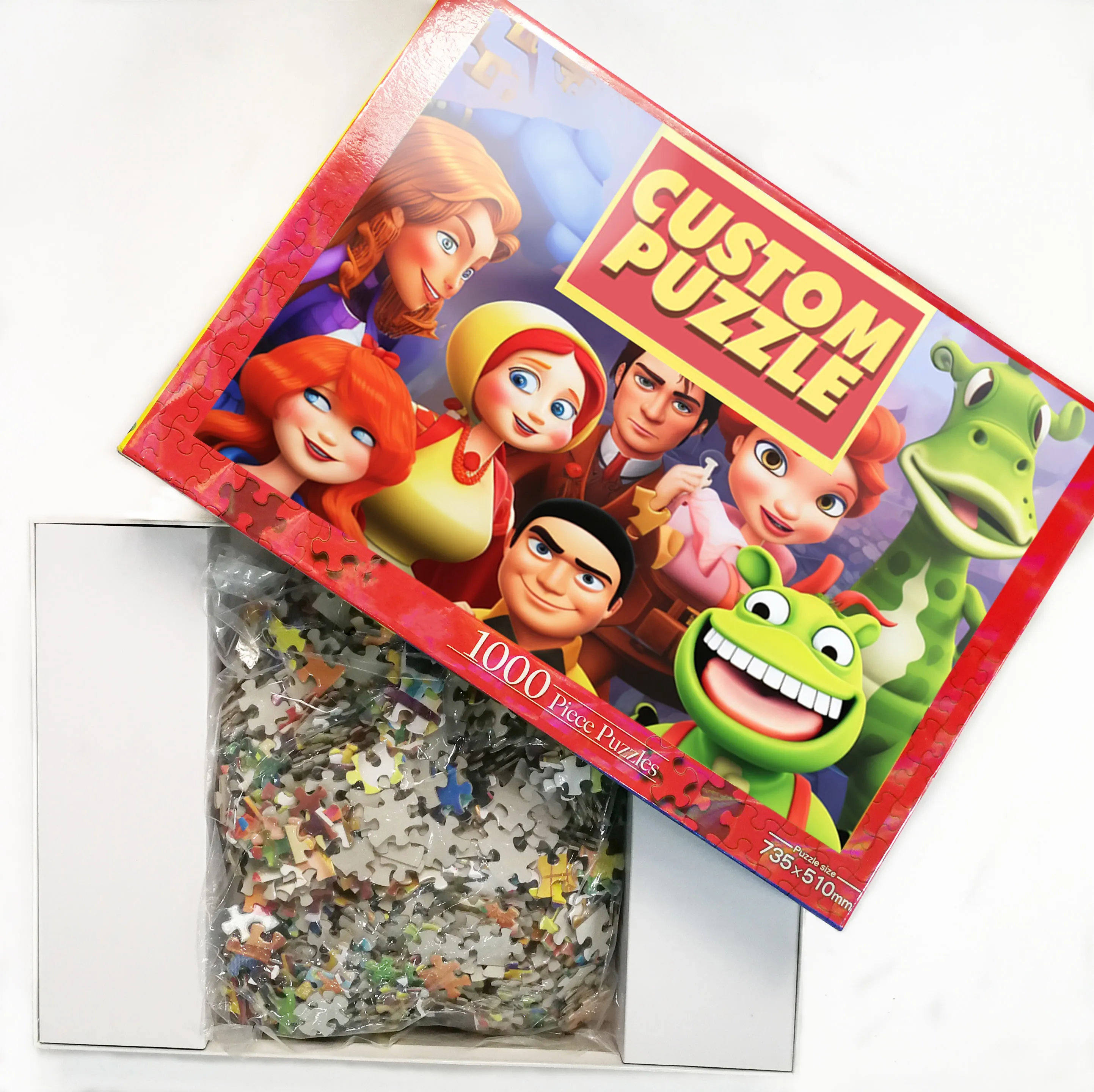Alta qualidade 1000 peças de papelão de papel animal/elephant jigsaw puzzle para crianças brinquedo