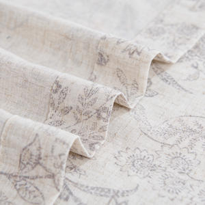 Rideaux en lin mélangé Jinchan pour salon, style campagnard français <span class=keywords><strong>noir</strong></span>, semi-transparents, filtrant la lumière, pour fenêtre de cuisine - Product Image 5