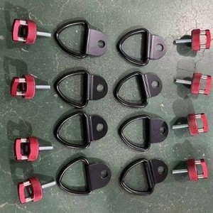 Kit de hebilla de cuerda con anillo en D para camioneta, negro, para Ford Bronco Hardtop, juego de pernos de liberación rápida, actualización de reequipamiento 17011EBK - Product Image 2
