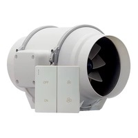 Elektrischer Kunststoff-Axialventilator mit Fernbedienung, Hochgeschwindigkeits-Inline-Lüfter 4-12 Zoll, 2-Gang-Belüftung, Abluftventilator, 100% Kupfermotor, OEM ODM