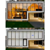 Moderner Stil Smart Glasfolie Weiß 85% 92% Opak Transparent Elektrisch Steuerbare PDLC-Folie für Wohn- und Gewerbefenster