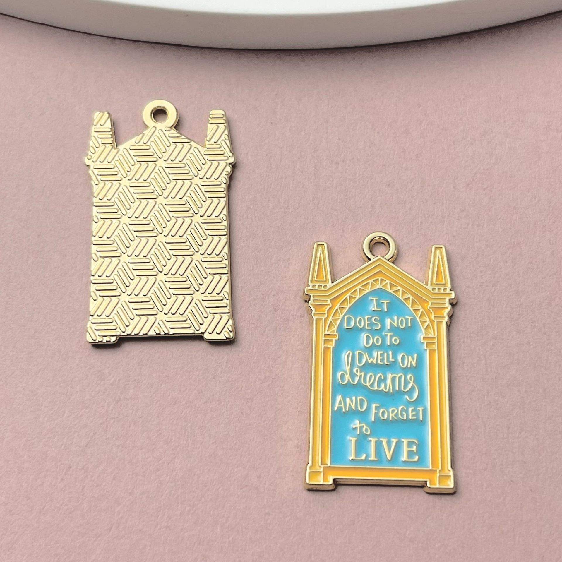 Citations dorées-30*17mm-2.8g