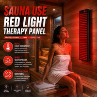 Panneau de luminothérapie infrarouge étanche pour sauna, 630nm 660nm 810nm 830nm 850nm 940nm 1060nm, pour usage commercial