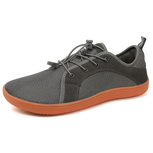 Chaussures en maille blanches pour hommes, style pieds nus, à lacets, grande taille, protection des orteils larges, antidérapantes, confortables, printemps-automne - Product Image 5