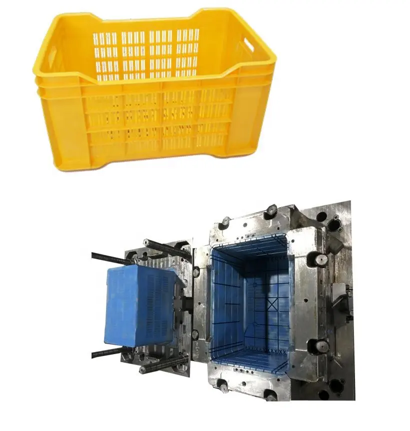 Caja de plástico de inyección, caja contenedora, molde de caja, molde de caja de plástico, fábrica de moldes de inyección