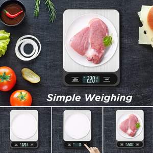 थोक उच्च सटीकता घरेलू जलरोधक 5 किलोग्राम 10 किलोग्राम 1 ग्राम डिजिटल इलेक्ट्रॉनिक खाद्य वजन मशीन रसोई स्केल 5 किलो - Product Image 5