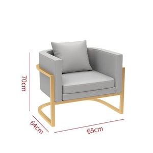 Sofá de Espera Moderno y Lujoso de Metal para Salón de Belleza, Hotel, Escuela, Comedor - Product Image 6