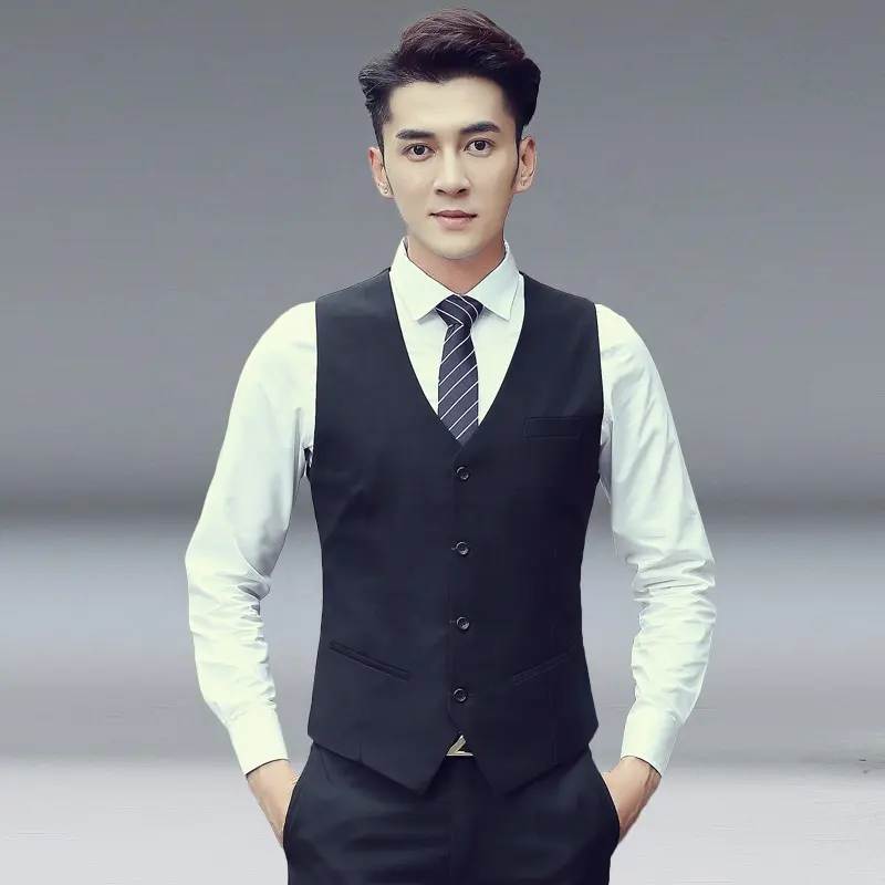 Dynamics Men's new product Slim Korean style work clothes suit vest professional wear business suits