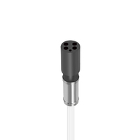 Connecteurs de câbles électriques MCPB0F2-8FSS, connecteurs micro-circulaires femelles à pression équilibrée, remplis d'huile, en acier inoxydable