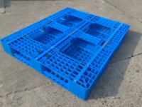 Paletas Recicladas de Material PE de Una Cara y Entrada de 4 Vías a Precio Económico, Carga Dinámica de 0.5t, Peso de 18.5kg, 1300x1100x150mm