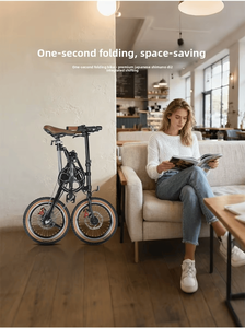 <span class=keywords><strong>Vélo</strong></span> de route pliable pour adultes, 16 pouces, <span class=keywords><strong>ultra</strong></span>-<span class=keywords><strong>léger</strong></span>, frein à disque, vitesses internes, pliage en une seconde, capacité de charge de 110 kg - Product Image 5