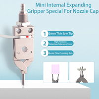 Pinza Robótica Neumática JD Mini con Mordazas de Expansión Interna y Externa Ajustables, Accionamiento por Cilindro de Aire para Inspección