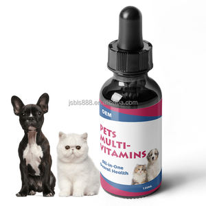 Gouttes liquides multivitaminées pour animaux de compagnie, chats, chiens, vitamines C, <span class=keywords><strong>D</strong></span>, B1, B2, B3, B6, B12, 10 en 1, gouttes multivitaminées - Product Image 1
