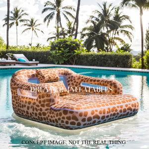 Grande piscine gonflable <span class=keywords><strong>Salon</strong></span> flottant imprimé léopard Piscine de carnaval <span class=keywords><strong>d</strong></span>'<span class=keywords><strong>été</strong></span> <span class=keywords><strong>Salon</strong></span> flottant - Product Image 2
