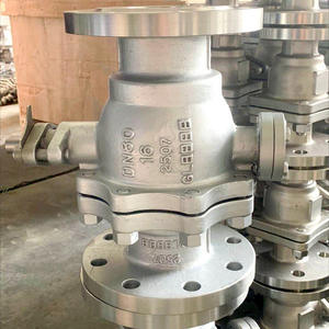 High-Pressure Pneumatic <b>Ball</b> Valve with Hard-seal Electric 304 Stainless Steel Fixed Flange Q347F-100 Turbine for Oil Media - Product Image 3
