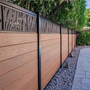 Recinzione di Sicurezza WPC per Esterni OEM/ODM, Pannelli per Recinzione Privacy, Composito Coestruso con Telaio WPC, Design 3D - Product Image 1