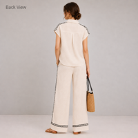 Fabricant de streetwear personnalisé, faible MOQ, OEM, ensemble décontracté 2 pièces élégant et luxueux pour femme, mode été 2026