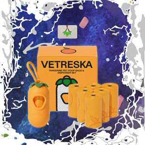 시트러스 향 생분해성 강아지 배변 봉투, 산책용 특대형 두꺼운 반려동물 배변 봉투, 강아지 및 고양이 배변 처리를 위한 PLA 소재 개인 위생용품 - Product Image 3