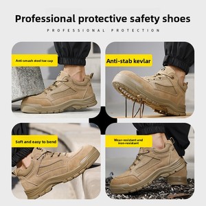 Chaussures de sécurité électriques pour hommes, confortables, <span class=keywords><strong>anti</strong></span>-fatigue, épaisses, résistantes à l'usure, <span class=keywords><strong>anti</strong></span>-écrasement, <span class=keywords><strong>anti</strong></span>-perforation, antidérapantes - Product Image 2
