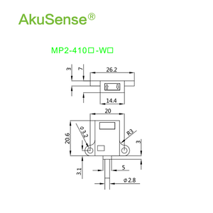 AkuSense 24V <b>optical</b> sensor infrared beam diffuse refelction photoelectric sensor - Product Image 5