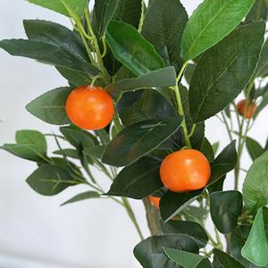 ต้นส้มแมนดารินขนาดเล็กต้นส้มประดิษฐ์พลาสติกสีส้มส้มส้มขนาดเล็กสำหรับตกแต่ง - Product Image 4