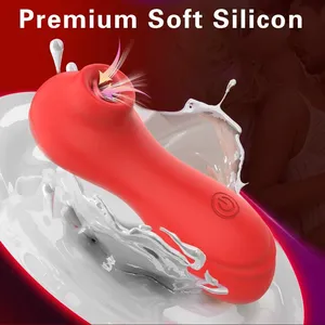 هزاز وردي قوي مقاوم للماء للنساء والأزواج، أداة جنسية ناعمة ومرنة للبظر ونقطة جي - Product Image 6