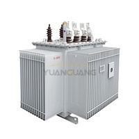 Transformateur hermétique triphasé 33 kV 400 kVA 1250 kVA 2000 kVA à noyau CRGO IEC pour projets d'énergie renouvelable
