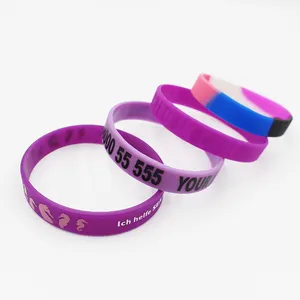 2023 vente en gros de bracelets personnalisés Festival événement Bracelet en caoutchouc Bracelet en Silicone pour les événements